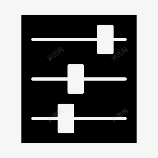 均衡器滤波器滤波图标svg_新图网 https://ixintu.com 公司 分选 均衡器 混频器 滤波 滤波器