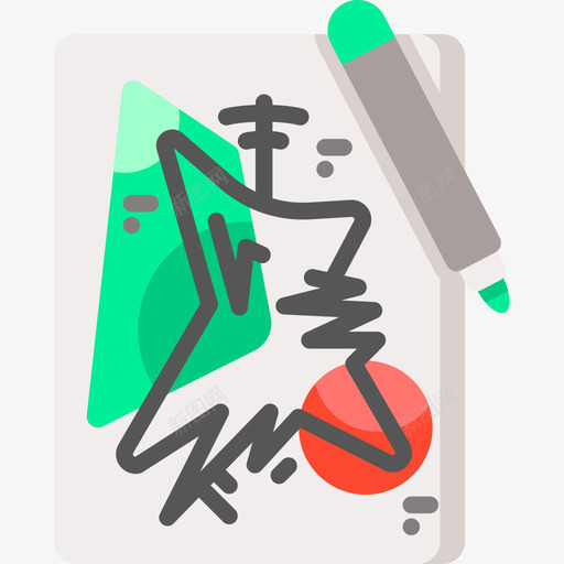 素描时装5平面图标svg_新图网 https://ixintu.com 平面 时装 素描 设计