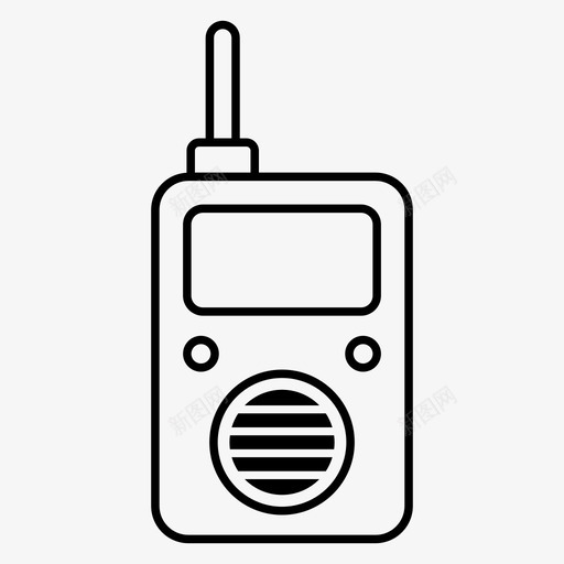 对讲机收音机收发机图标svg_新图网 https://ixintu.com 图标 对讲机 手机 收发机 收音机 无线 无线电话 电脑硬件 线图