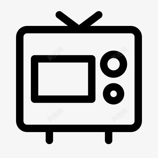 电视电池电子图标svg_新图网 https://ixintu.com 手机 机器 电子 电池 电视 遥控器
