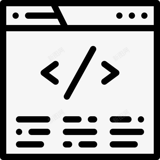 编程数字服务8线性图标svg_新图网 https://ixintu.com 数字 服务 线性 编程