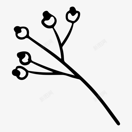 枝植物叶子图标svg_新图网 https://ixintu.com 叶子 植物 自然