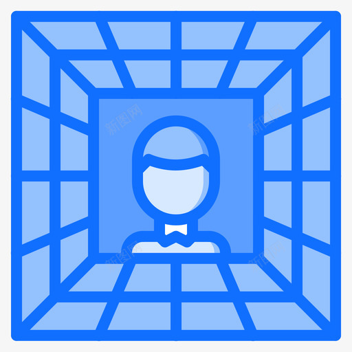 音量虚拟现实91蓝色图标svg_新图网 https://ixintu.com 蓝色 虚拟现实91 音量