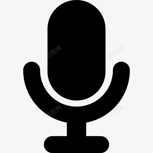 麦克风音频语音图标svg_新图网 https://ixintu.com 语音 音频 麦克风