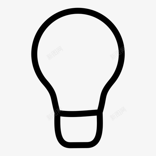 灯泡创造力想法图标svg_新图网 https://ixintu.com 创造力 想法 灯泡 灵感
