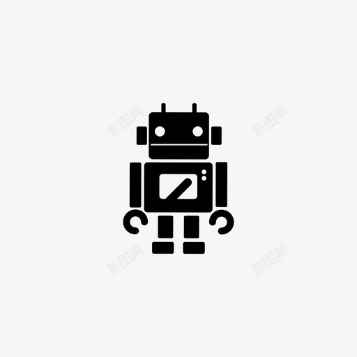机器人未来派机器图标svg_新图网 https://ixintu.com 技术 未来派 机器 机器人