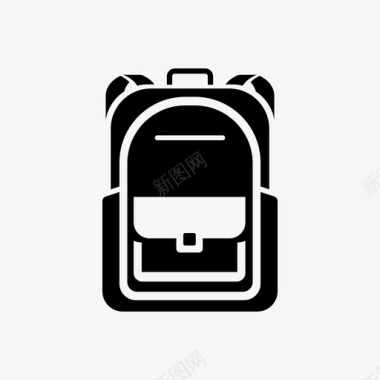 书包背包行李图标图标