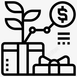 项目利润福利业务礼品图标高清图片