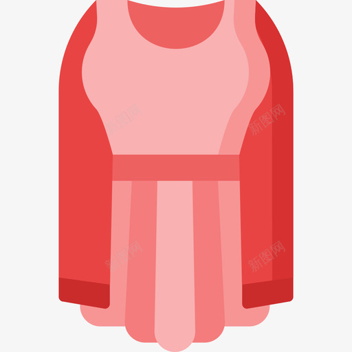 连衣裙衣服165平的图标svg_新图网 https://ixintu.com 平的 衣服 连衣裙