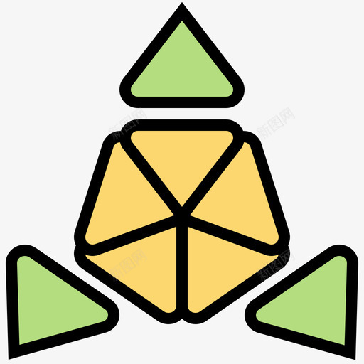 金字塔幼儿园36线性颜色图标svg_新图网 https://ixintu.com 幼儿园 线性 金字塔 颜色