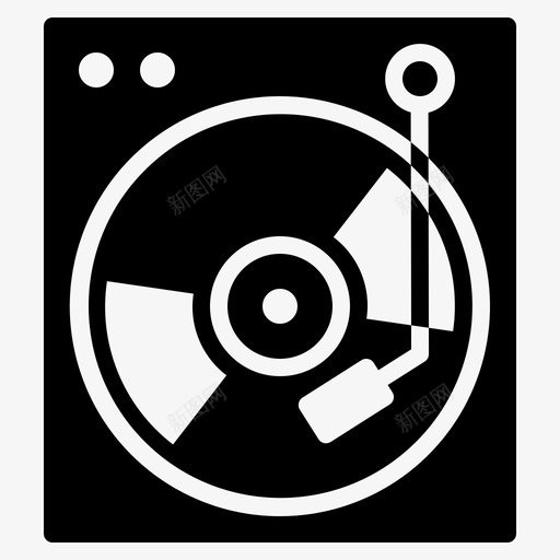 磁盘播放器dj音乐图标svg_新图网 https://ixintu.com 庆祝 录音机 播放器 派对 磁盘 转盘 音乐
