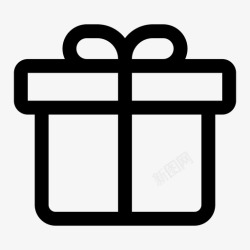 礼物礼物盒 奖品 礼包 线性高清图片