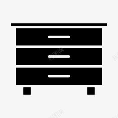 箱子橱柜家具图标图标
