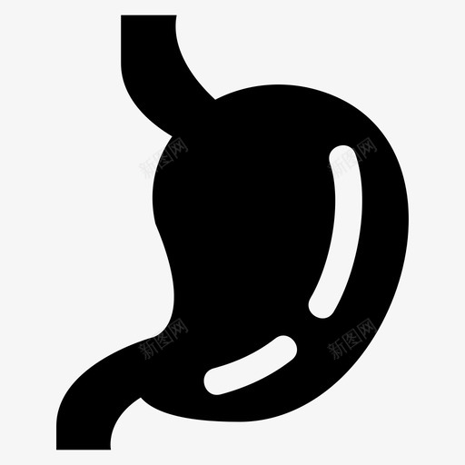 胃身体疾病图标svg_新图网 https://ixintu.com 健康 医疗 疾病 胃痛 身体