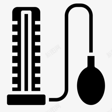 压力水平医院图标图标