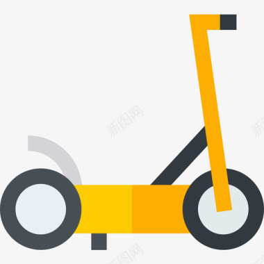 踏板车车辆和运输工具4平板图标图标