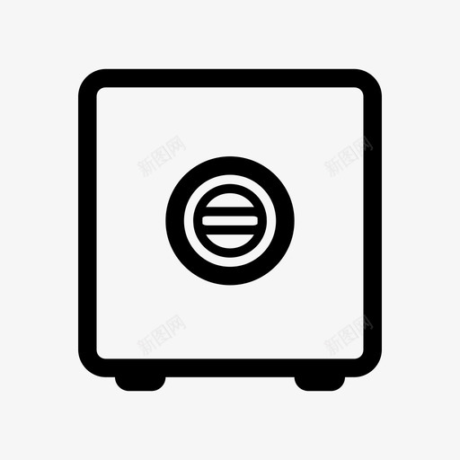 保险箱商业货币图标svg_新图网 https://ixintu.com 1个 介质 保险箱 商业 图标 安全 界面 货币