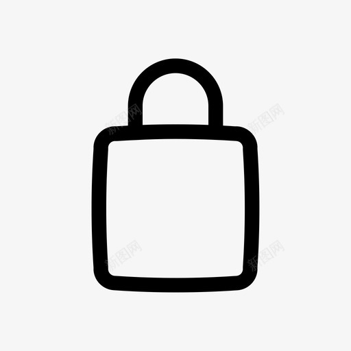 挂锁覆盖保护图标svg_新图网 https://ixintu.com 保护 图标 圆线 安全 挂锁 流行 覆盖