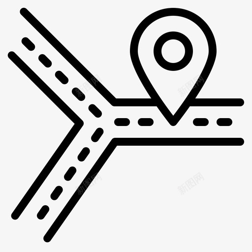 位置导航和地图5线性图标svg_新图网 https://ixintu.com 位置 导航和地图5 线性