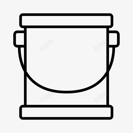 油漆桶建筑油漆工图标svg_新图网 https://ixintu.com 建筑 油漆工 油漆桶 翻新