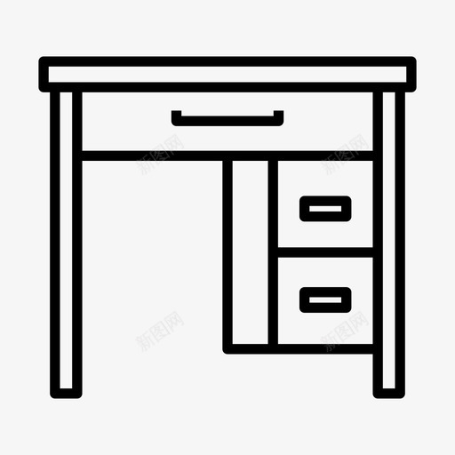 办公桌家具办公室图标svg_新图网 https://ixintu.com 办公室 办公桌 场所 家具 工作 工作场 桌子 系列 餐桌