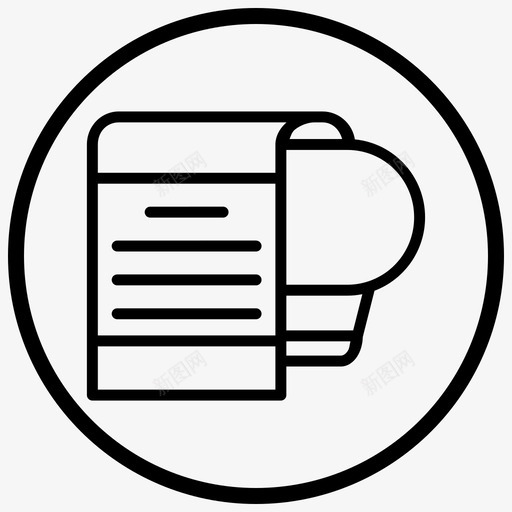 收货购货发票图标svg_新图网 https://ixintu.com 付款 发票 商圈线 收货 购货 采购