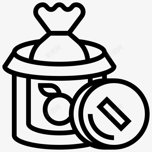 垃圾垃圾箱罐子图标svg_新图网 https://ixintu.com PartyLine1 垃圾 垃圾箱 堆肥 烧烤 罐子