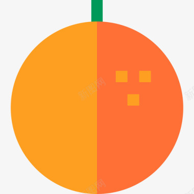 橘子夏季食品和饮料2平的图标图标