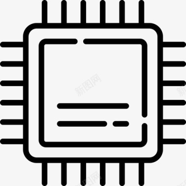 Cpu硬件24线性图标图标