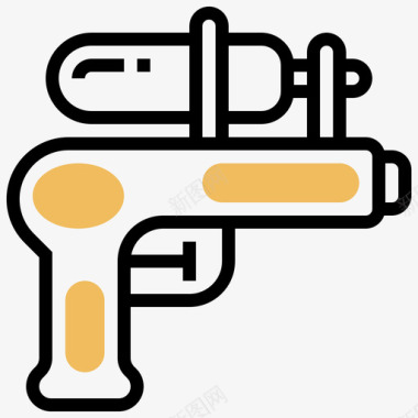 枪37幼儿园黄影图标图标