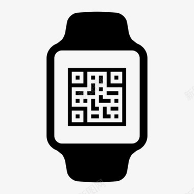 二维码苹果手表条形码图标图标