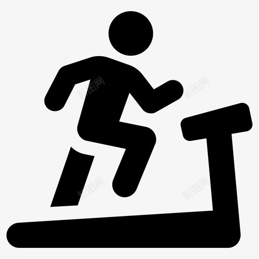 运动锻炼健身图标svg_新图网 https://ixintu.com 健身 跑步 跑步机 运动 锻炼