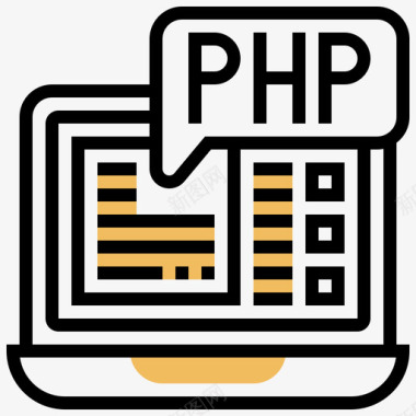 Php编程73黄影图标图标