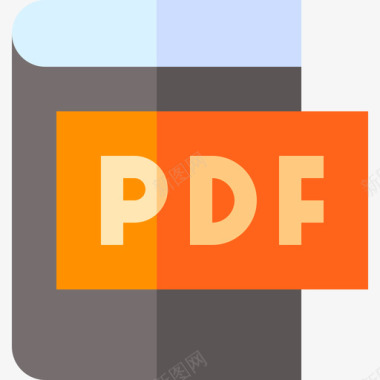 Pdf文件书籍和阅读9平面图标图标