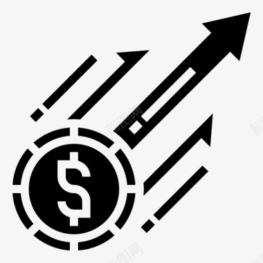 收入商业分析14字形图标图标
