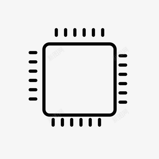 处理器组件计算机图标svg_新图网 https://ixintu.com 处理器 硬件 组件 计算机 设备