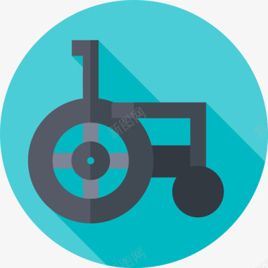 轮椅治疗14平板图标图标