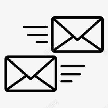 短信信封信件图标图标