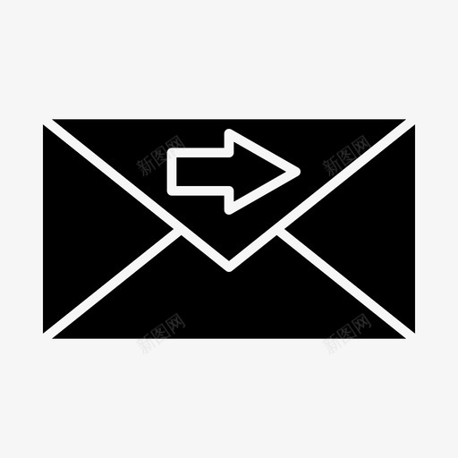邮件发送信件邮件图标svg_新图网 https://ixintu.com office 信件 发送 字形 工具 订单 邮件