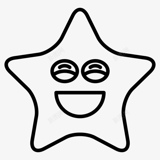 明星昏昏欲睡表情符号图标svg_新图网 https://ixintu.com 情绪 明星 昏昏欲睡 符号 表情