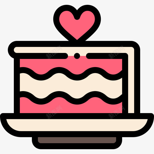 蛋糕美食19线性颜色图标svg_新图网 https://ixintu.com 线性颜色 美食19 蛋糕