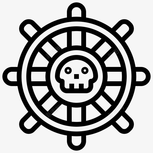 舵船长假日图标svg_新图网 https://ixintu.com 假日 海盗 船长 运输