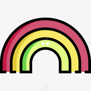 彩虹杂项59线性颜色图标图标