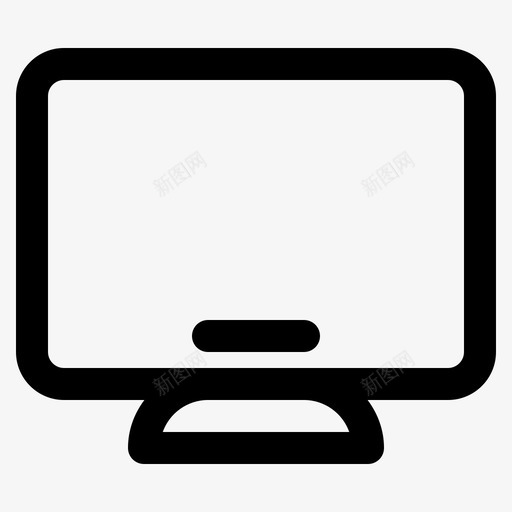 显示器应用程序计算机图标svg_新图网 https://ixintu.com 大纲 应用程序 技术 显示器 桌面 计算机
