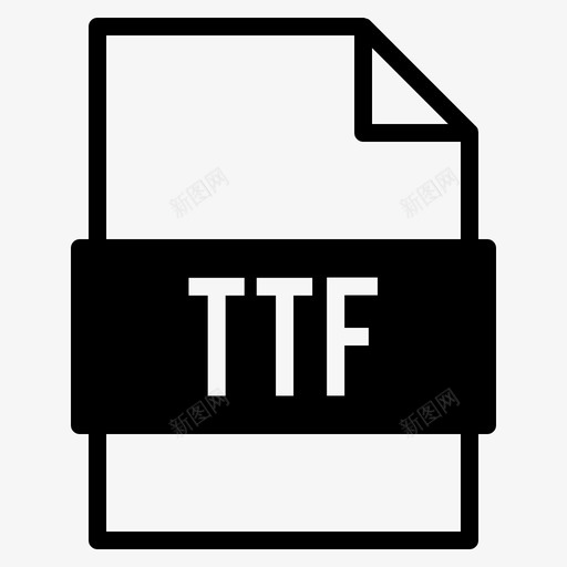 ttf文件文件扩展名图标svg_新图网 https://ixintu.com ttf文件 卷2固体 扩展名 文件 文件类型 类型