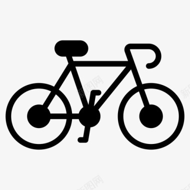 自行车踏板驱动手推车图标图标