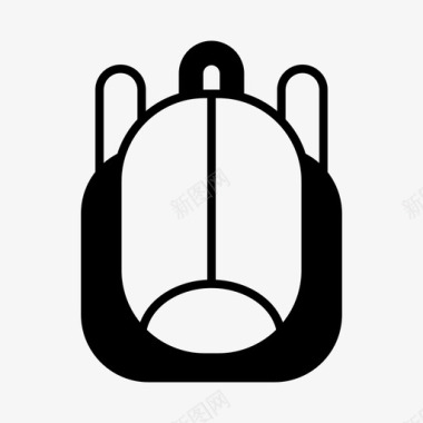 背包包徒步旅行图标图标