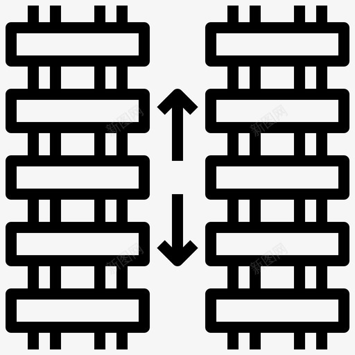 铁路建筑和城市火车图标svg_新图网 https://ixintu.com 城市 建筑 火车 铁路