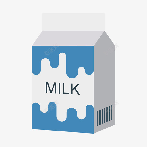 牛奶食品和饮料29平的图标svg_新图网 https://ixintu.com 平的 牛奶 食品和饮料29
