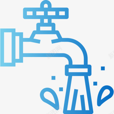 水龙头水管工10坡度图标图标